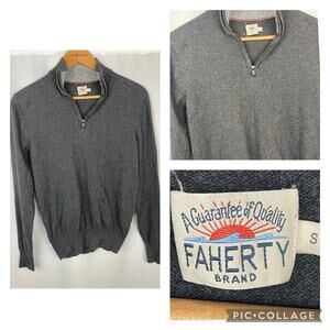 Faherty Brand Jackson Quarter Zip Sweater Men's size..S